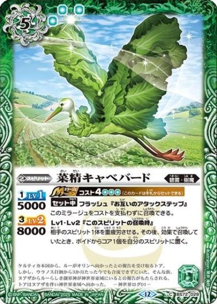菜精キャベバード（BS72 BS72-029 C） 状態A